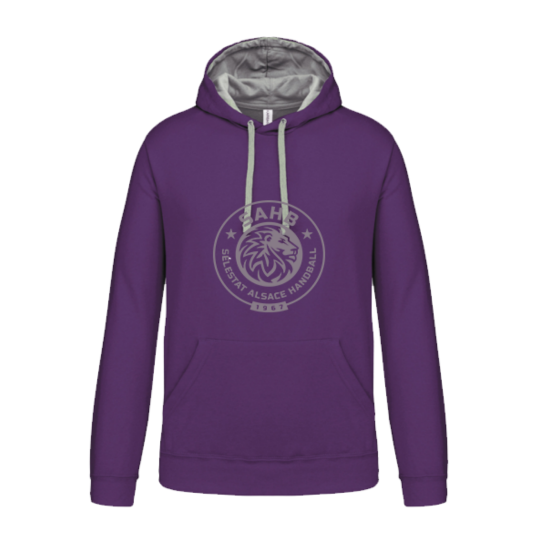 SWEAT CAPUCHE SPORT2000 NO NAME VIOLET GRIS